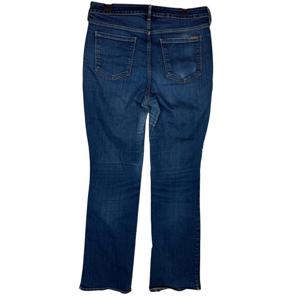 Eddie Bauer Jeans Womens 12T Blue Denim Curvy 5-Pockets Bootcut Leg Zip Fly - Picture 2 of 16